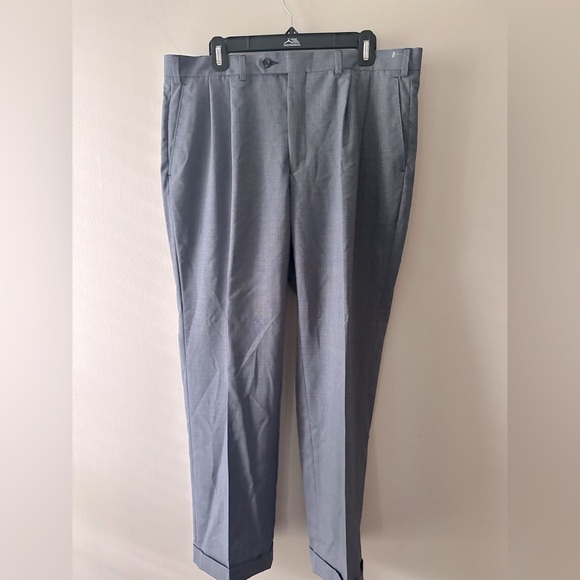 Ralph Lauren 50% Wool Total Comfort Men's Dress Pants 36x30L BLUE - Picture 1 of 5